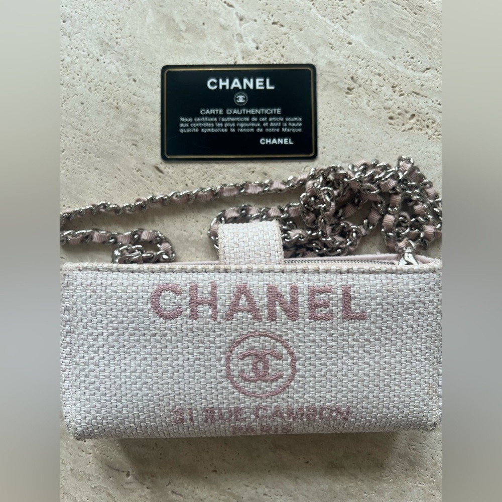 CHANEL Pink and Cream Mini Shoulder Bag